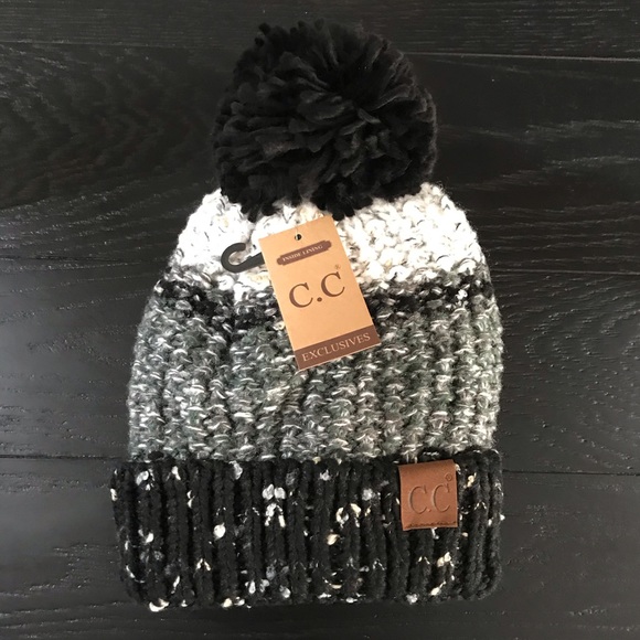 1 Left!l! C.C Thick Lined Beanie w/Pom - Picture 3 of 7